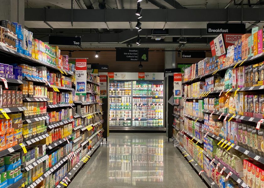 supermarket aisle to showcase variety of nutrition and health claims